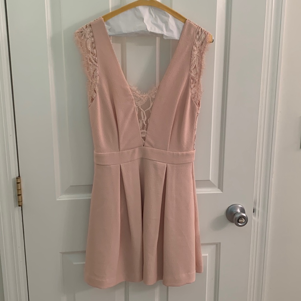 Pastel pink BCBG dress